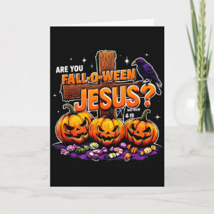 Cartão Você é Abóbora Divertida de Jesus Fall-o-ween