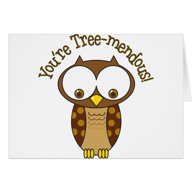 Cartão Você é Árvore-Mendous (Frente Horizontal)