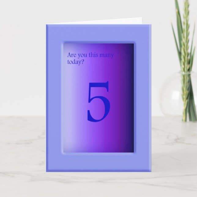 Cartão Você é assim hoje? (Frente)