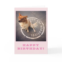 VOCÊ É BONITO • FELIZ ANIVERSARIO! (rosa)