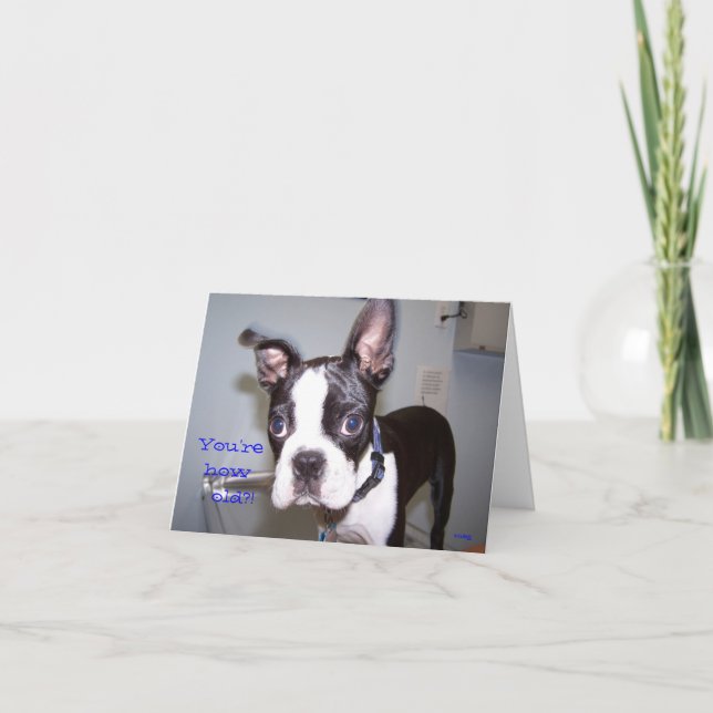 Cartão Você é como idoso?! (Frente)