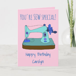 Cartão Você é especial de SEW! Feliz aniversário com seu