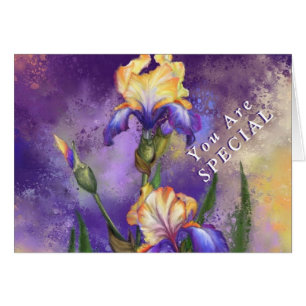 Cartão Você É Especial - Linda Flor Íris - Personaliza