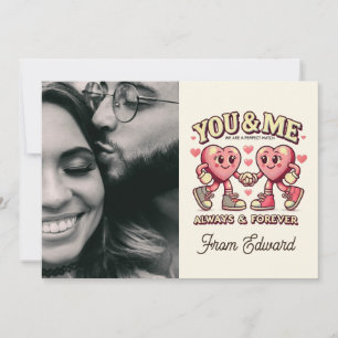 Cartão Você e eu combinamos perfeitamente namorados