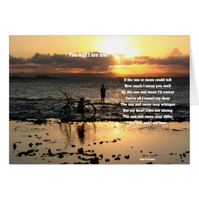 Cartão Você e eu somos um (Frente Horizontal)