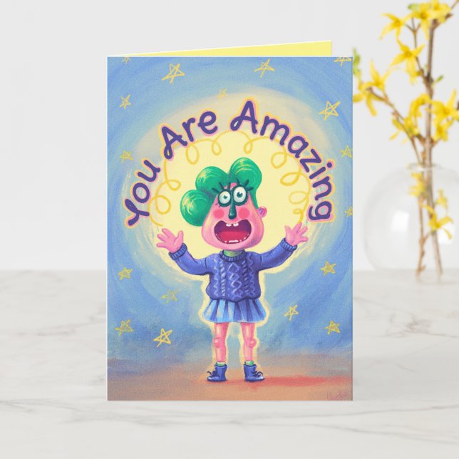 Cartão Você É Incrível (Flor Amarela)