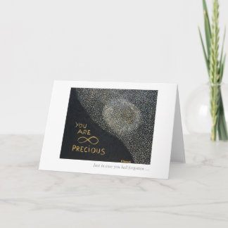 Cartão Você É Infinitamente Precioso
