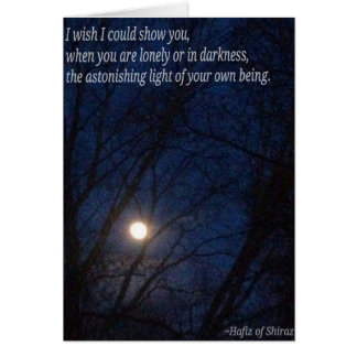 Cartão Você é luminoso