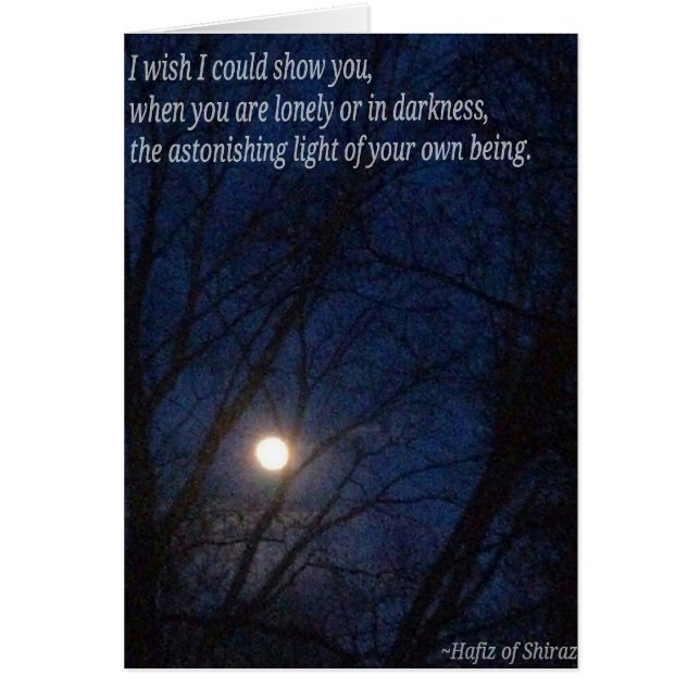 Cartão Você é luminoso (Frente)