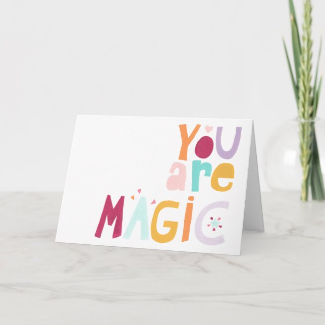 Cartão Você é mágica (Frente)