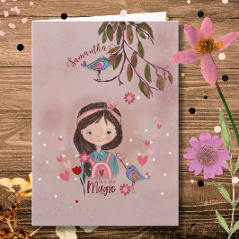 Cartão Você é Mágica Caprichosa - Aniversário de Menina e