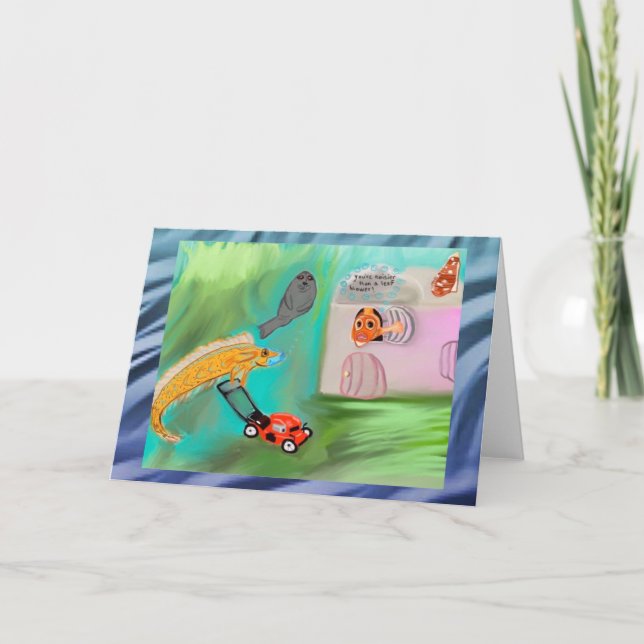 Cartão Você é mais ruidoso que um soprador (Frente)