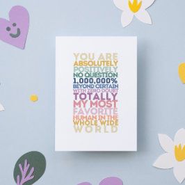 Cartão Você É Meu Homem Favorito