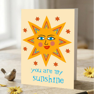 Cartão Você é meu Sol Alegre Sol PERSONALIZADO