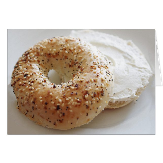 Cartão Você é meu tudo Bagel (Frente Horizontal)