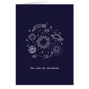 Cartão Você é meu universo