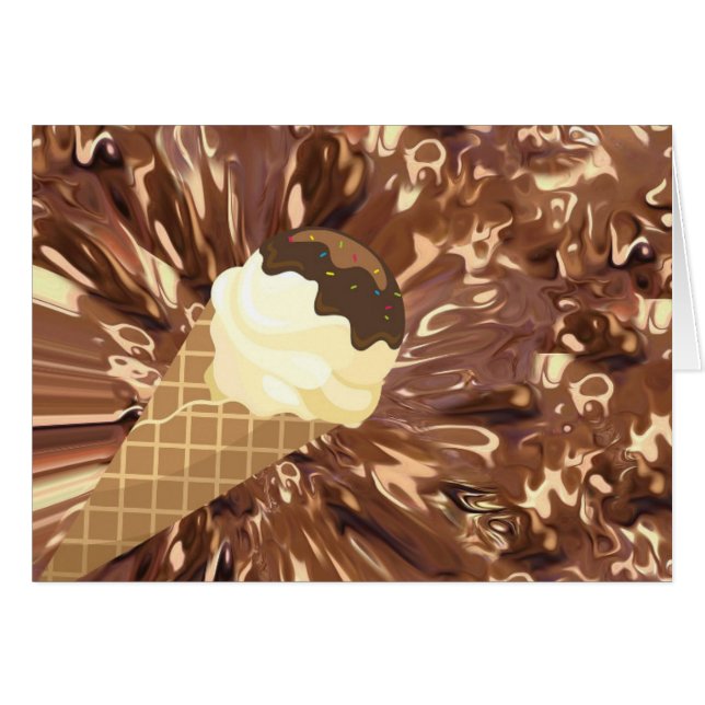 Cartão Você é minha amizade sorvete amizade (Frente Horizontal)