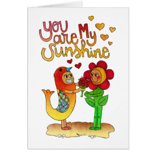 Cartão Você é minha luz do sol