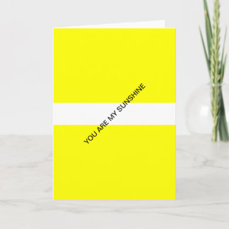 Cartão você é minha luz do sol
