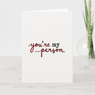 Cartão Você É Minha Pessoa Carta de Amor