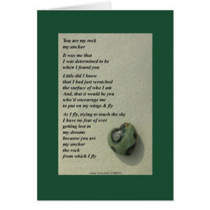 Cartão Você é minha rocha…