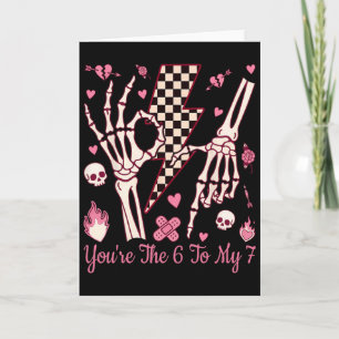 Cartão Você É o 6 Para o Meu 7 Funny Valentine 6 7 Esquel