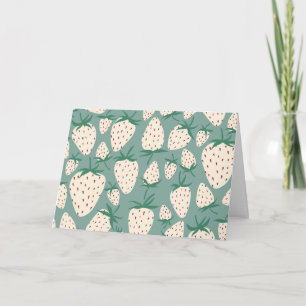 Cartão Você é o amor dos morangos brancos exóticos mais d