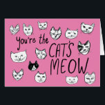 Cartão VOCÊ É O MEOW Kittens Bonitas De Amor<br><div class="desc">VOCÊ É O MEOW DO GATO! Adicione seu próprio texto ao dentro ou use-o como arte de parede em um quadro ou preso a um corkboard. Você também pode escolher uma cor de fundo. Veja este cartão de gato engraçado e verifique meu compro para mais itens como canecas, adesivos e...</div>