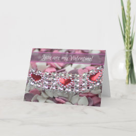 Cartão Você é o meu Namorados com adoráveis corações de a