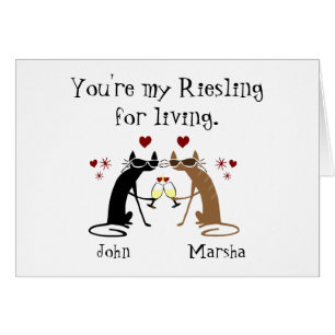 Cartão Você é o meu "Riesling for Living Card"