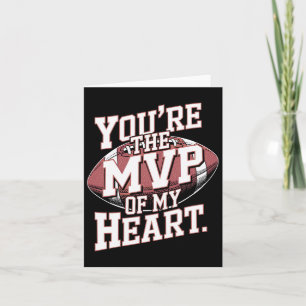 Cartão Você é o Mvp do Meu Coração Futebol Valenti