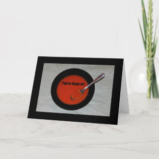 Cartão Você é o Soup-er! Dia de os pais Feliz