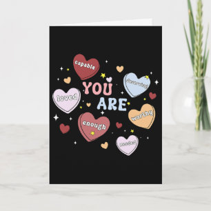 Cartão Você É Saúde Mental Valentines Coração Doce Psicol