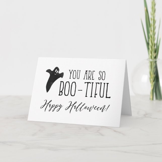 Cartão Você É Tão Bonito Feliz Halloween (Frente)