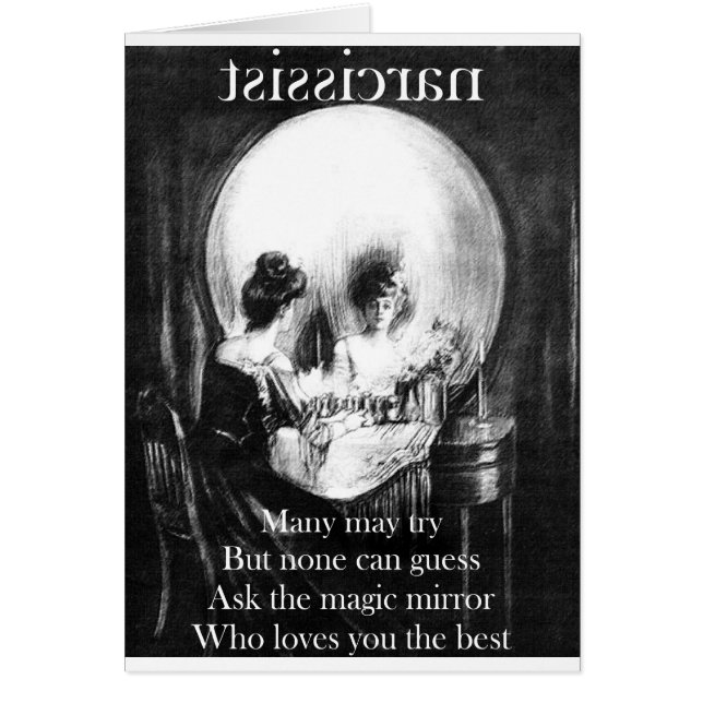 Cartão Você é tão vaidosa. (Frente)