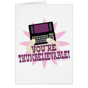 Cartão Você é Thumbeliveable!