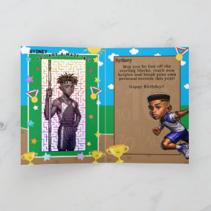 Cartão Você É Um Aniversário Da Estrela Da Via Negra