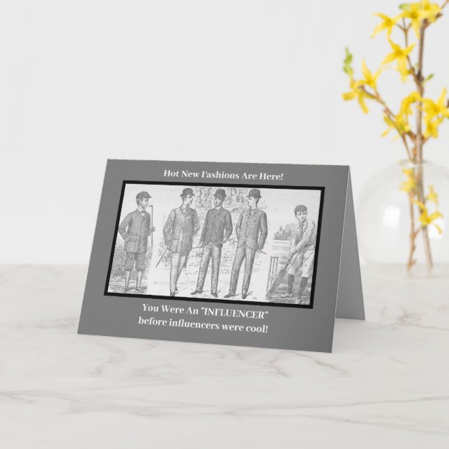 Cartão "Você Era Um Influenciador Antes De Ser Legal" (Flor Amarela)