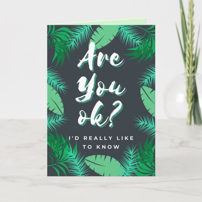 Cartão Você Está Bem? Pensando Em Você (Frente)