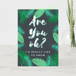 Cartão Você Está Bem? Pensando Em Você