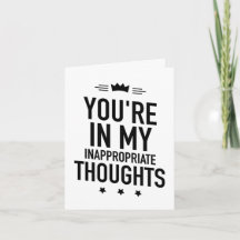 Você está em meus pensamentos inapropriados engraç