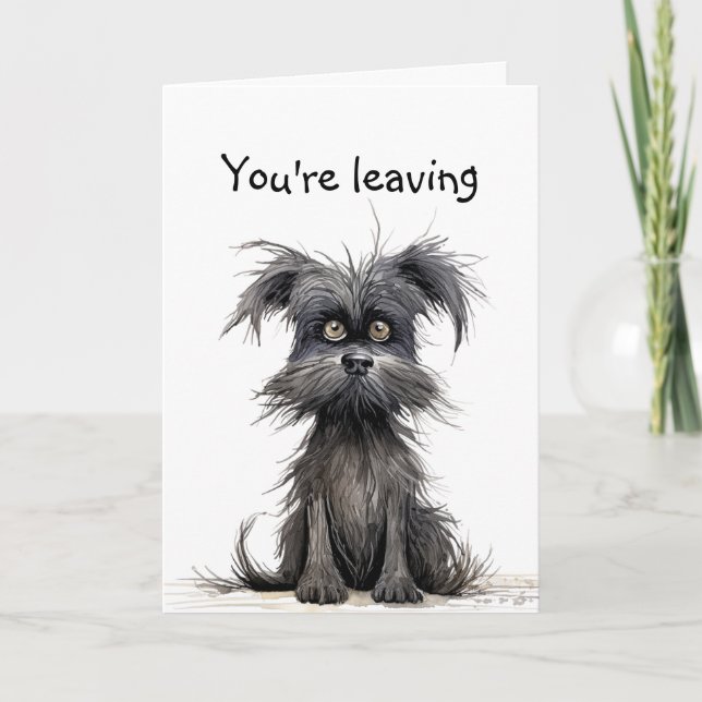 Cartão Você está indo, Boa Sorte, Srta. (Frente)