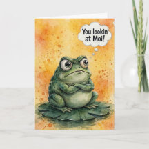 Você Está Olhando para Mim Sassy Frog