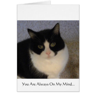Cartão Você está sempre em minha mente