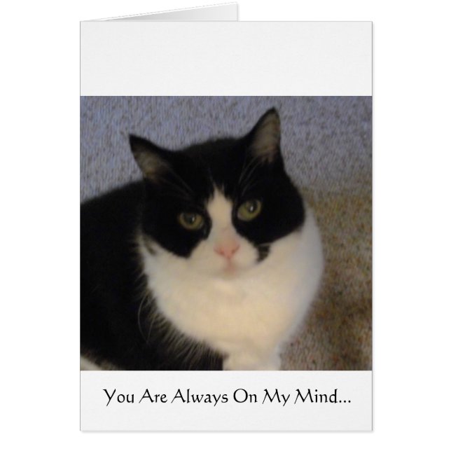 Cartão Você está sempre em minha mente (Frente)