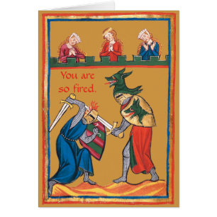 Cartão Você está tão despedido. Personalizável!