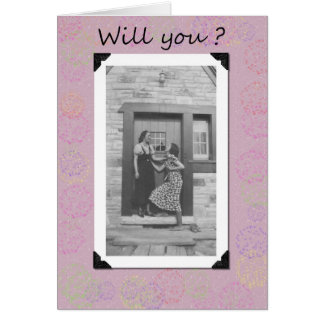 Cartão Você estará em meu casamento?