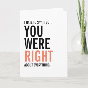 Cartão Você Estava Certo, Mãe, Dia de as mães