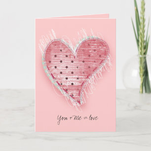 Cartão Você + Eu = Amor