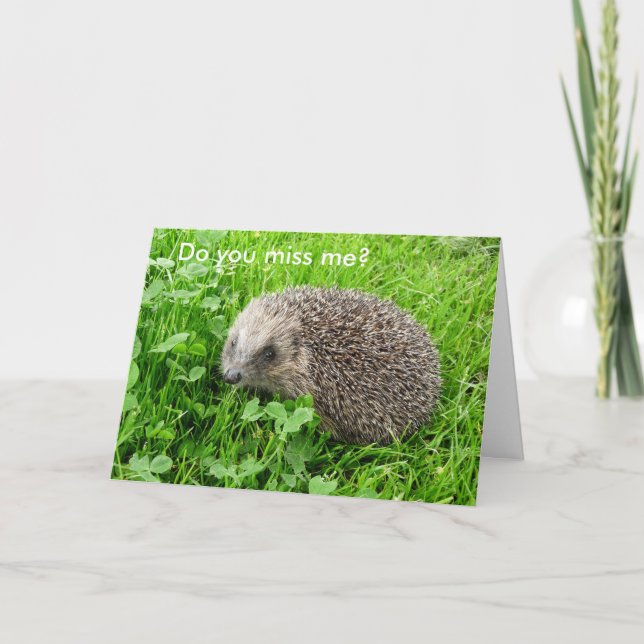 Cartão "Você falta-me? " (Frente)